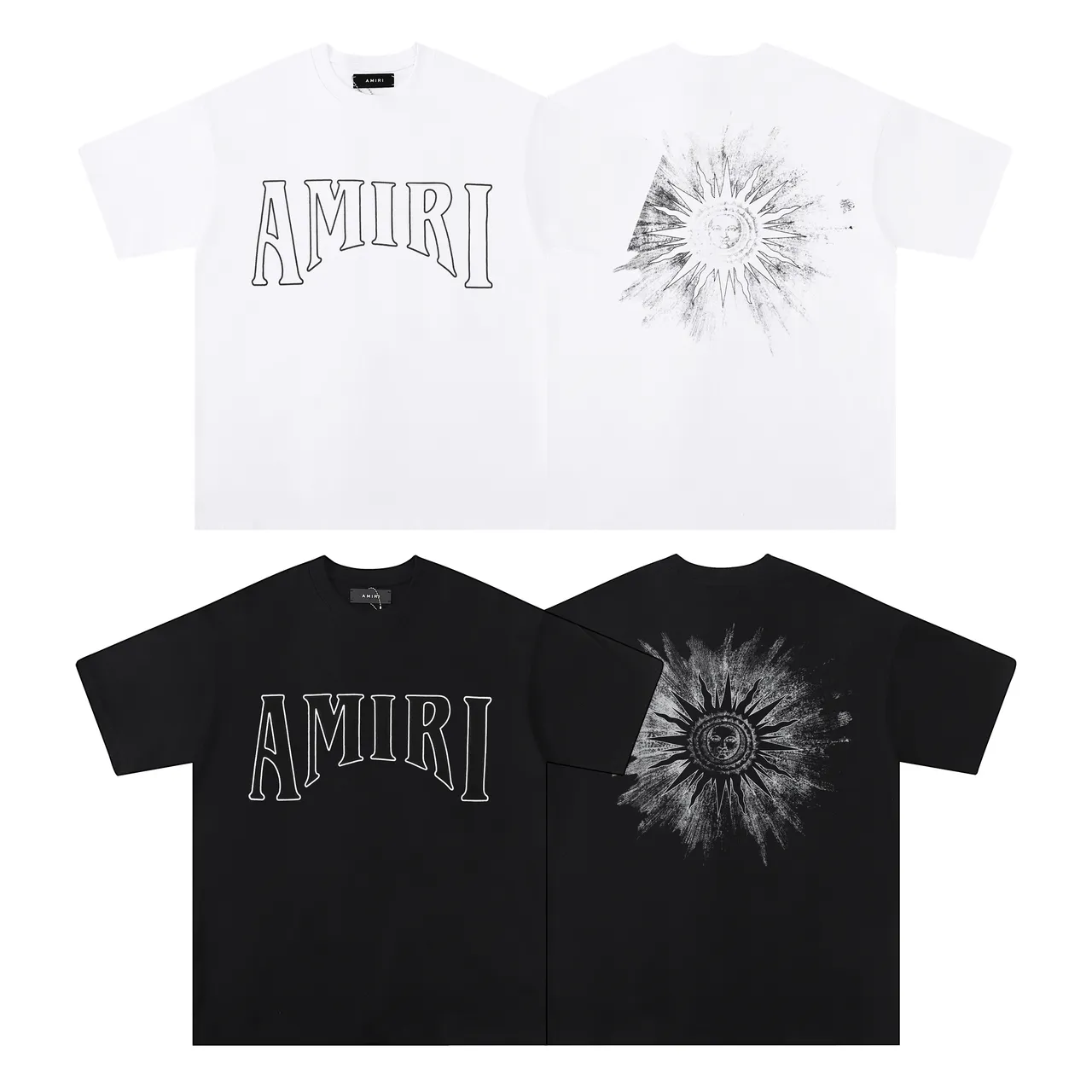 Amiri Graphic Outline Logo Black T-Shirt