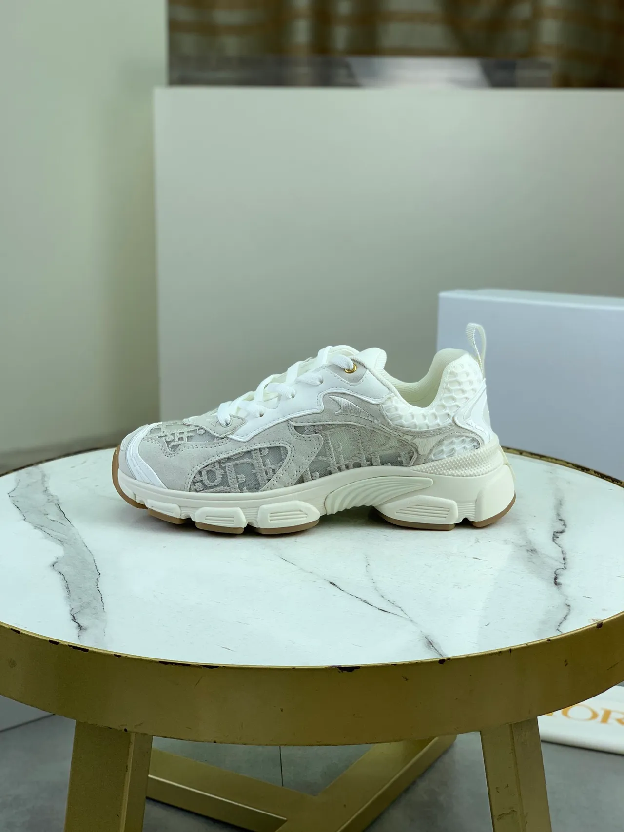 Dior B23 Monogrammed Mesh Chunky Sneakers