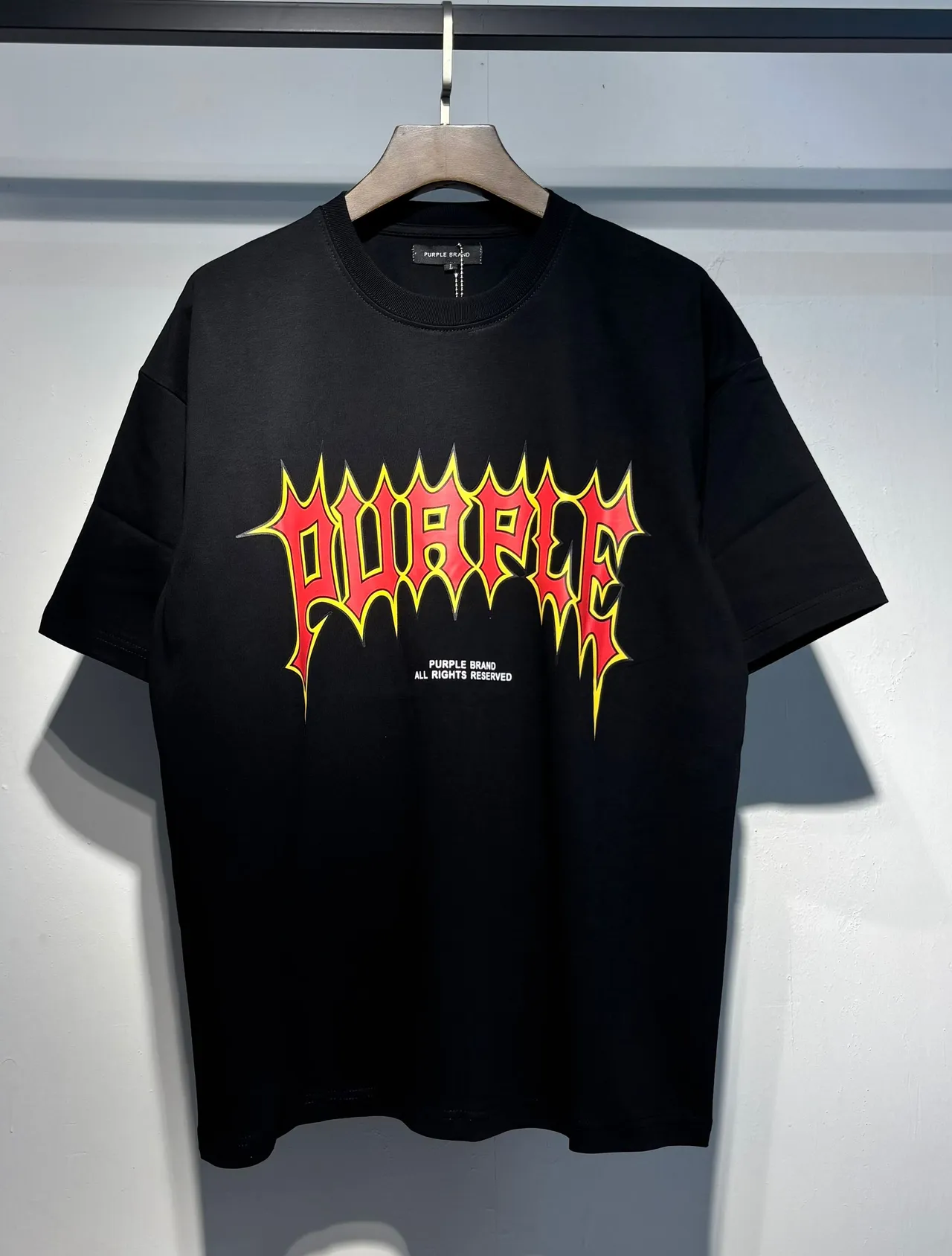 Purple Brand Flame Logo Oversized T-Shirt