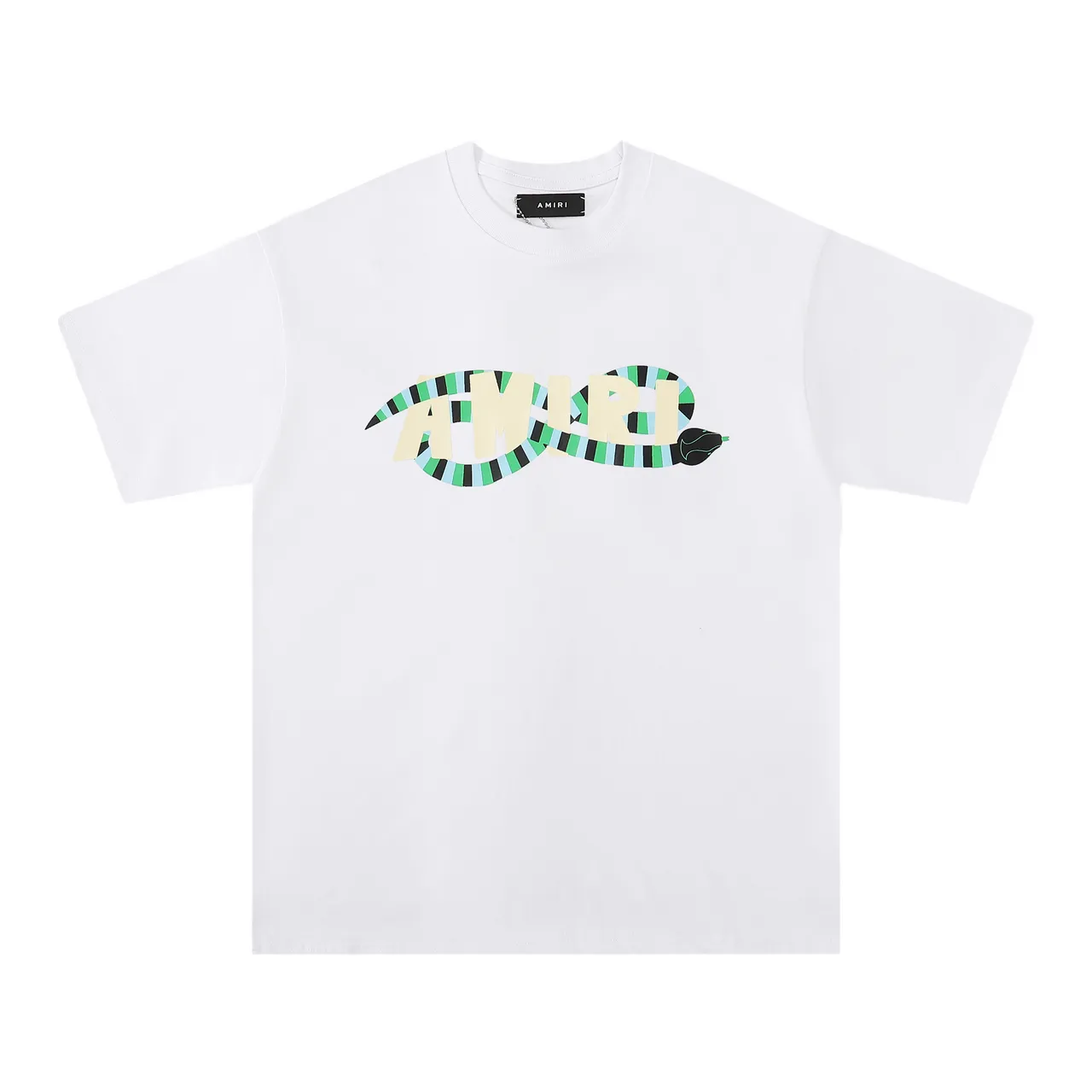 Amiri Snake Logo Graphic White T-Shirt