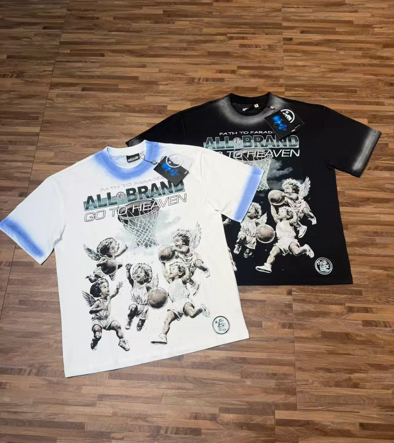 Hellstar Graphic Dip-Dye Sleeve T-Shirt