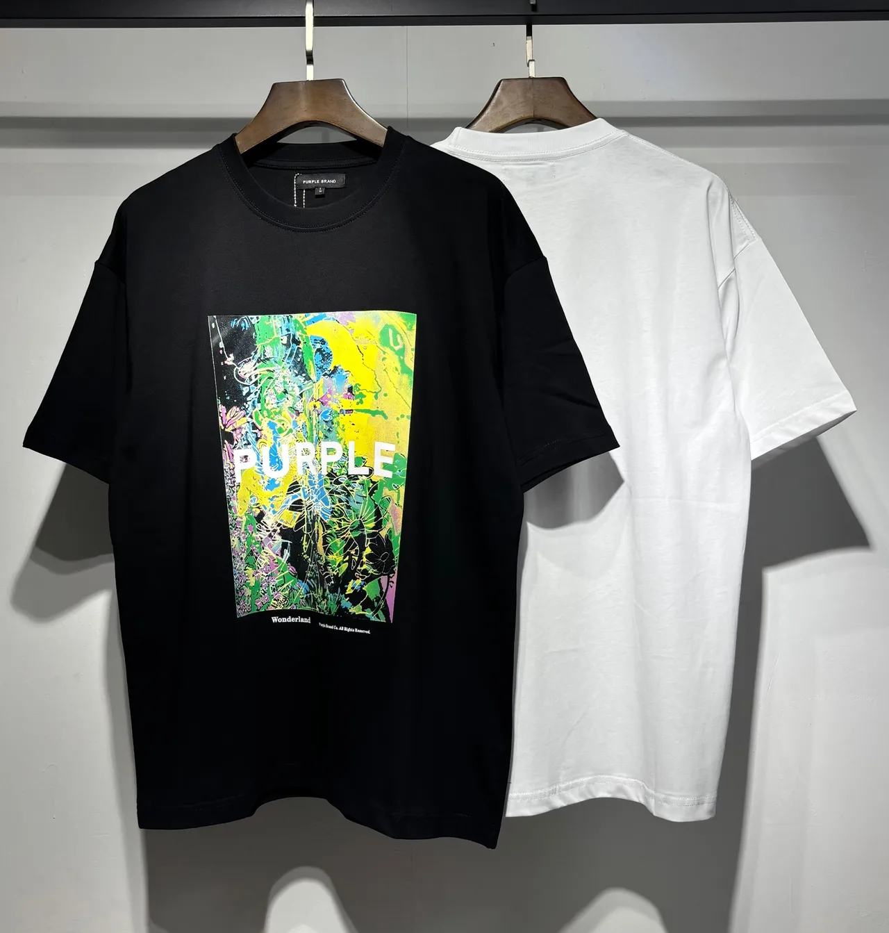 Purple Brand Graphic Print Oversized T-Shirt