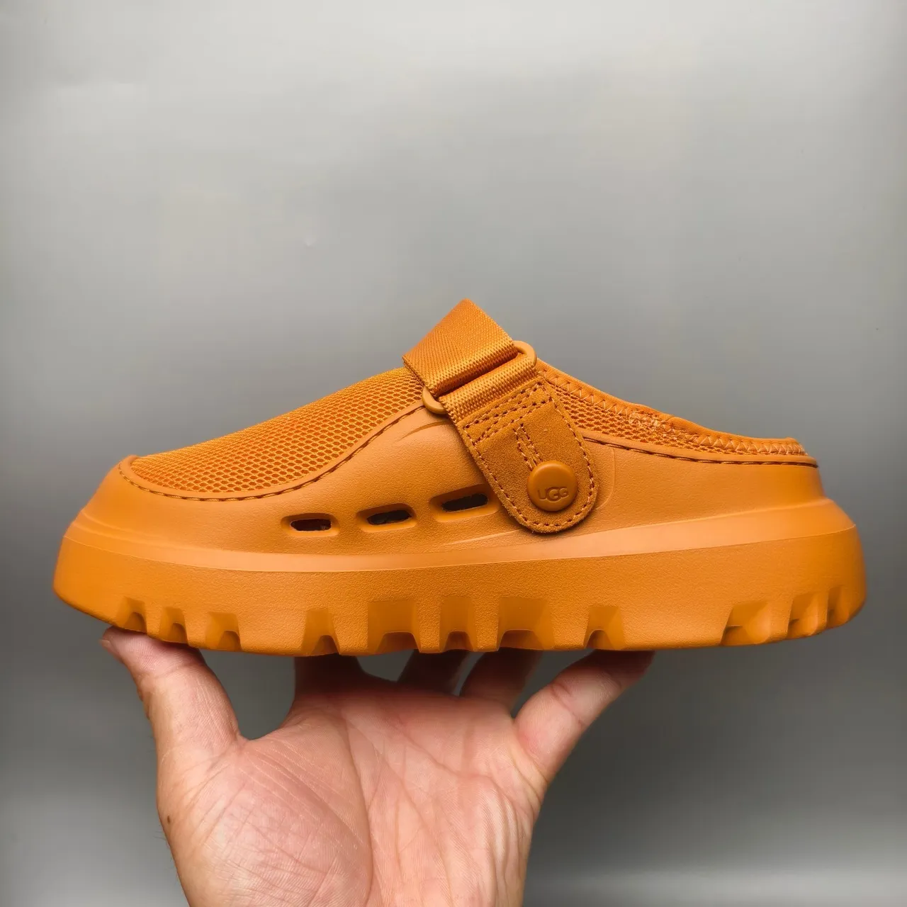 UGG Tasman Orange Mesh Strap Clog