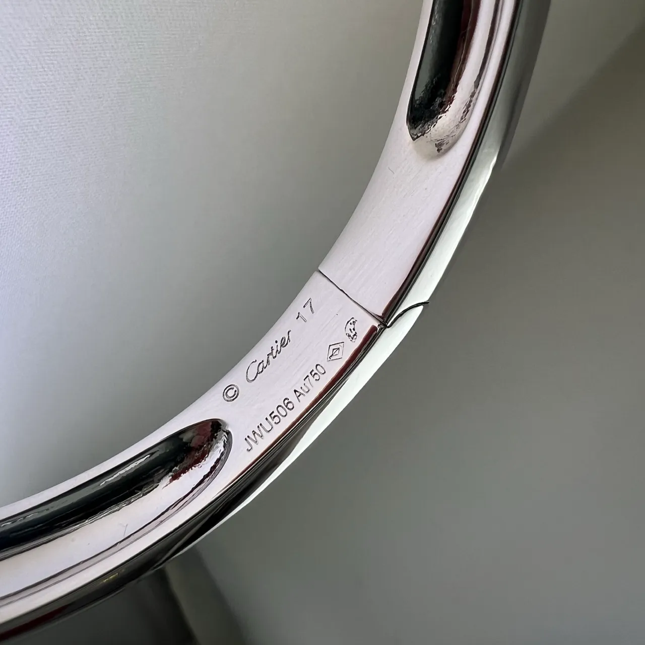 Cartier Panthère Panther Head Open Bangle Bracelet