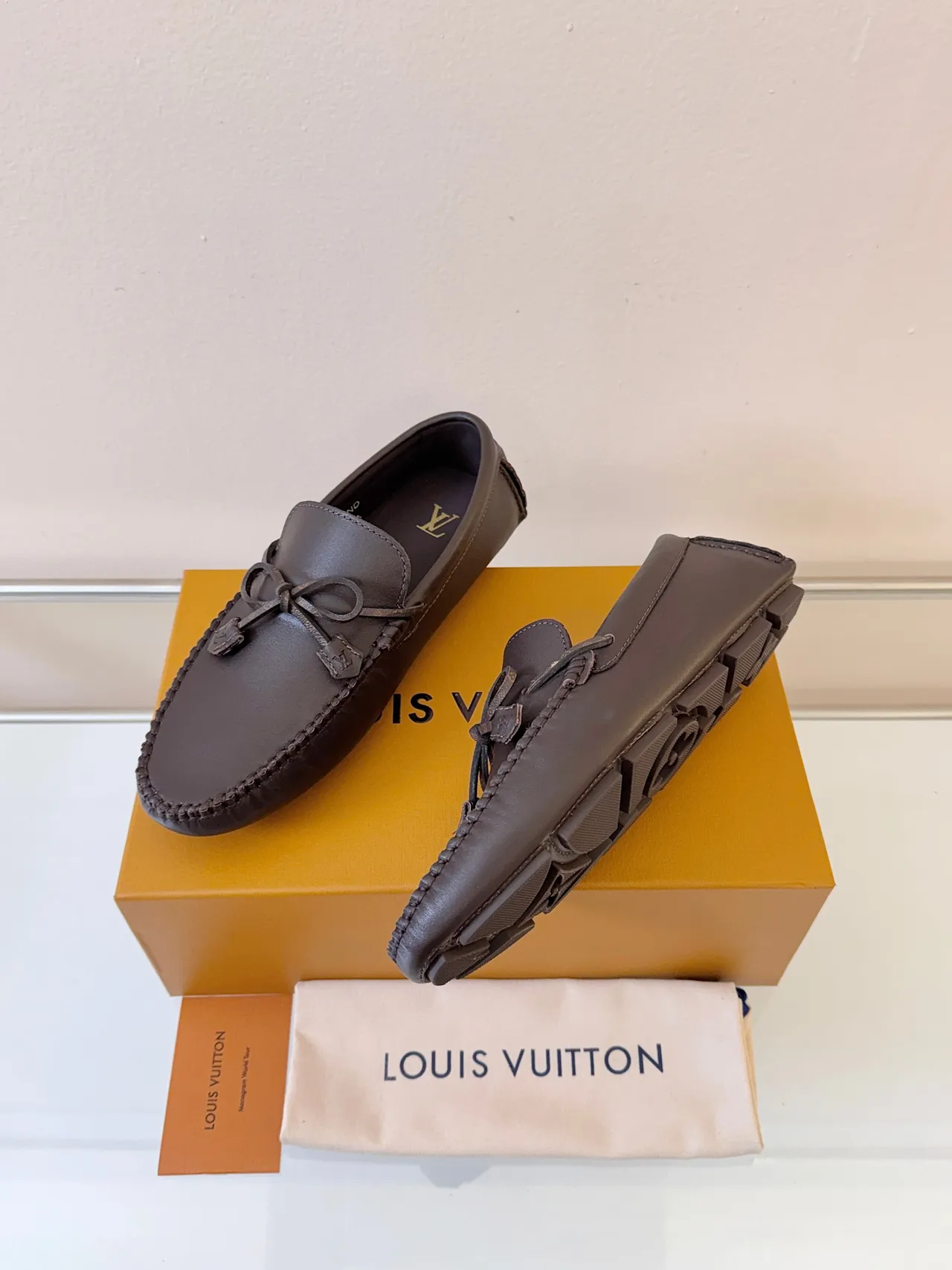 Louis Vuitton Tassel Loafer Brown Leather Loafers