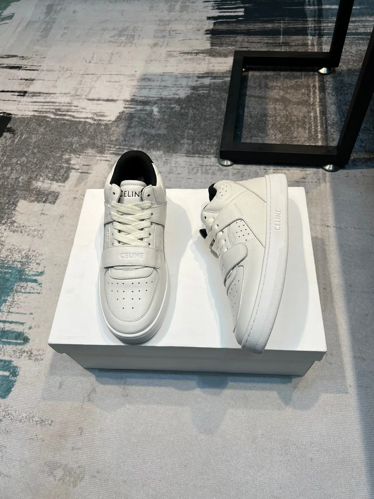Celine CT-01 White Leather Lifestyle Sneakers