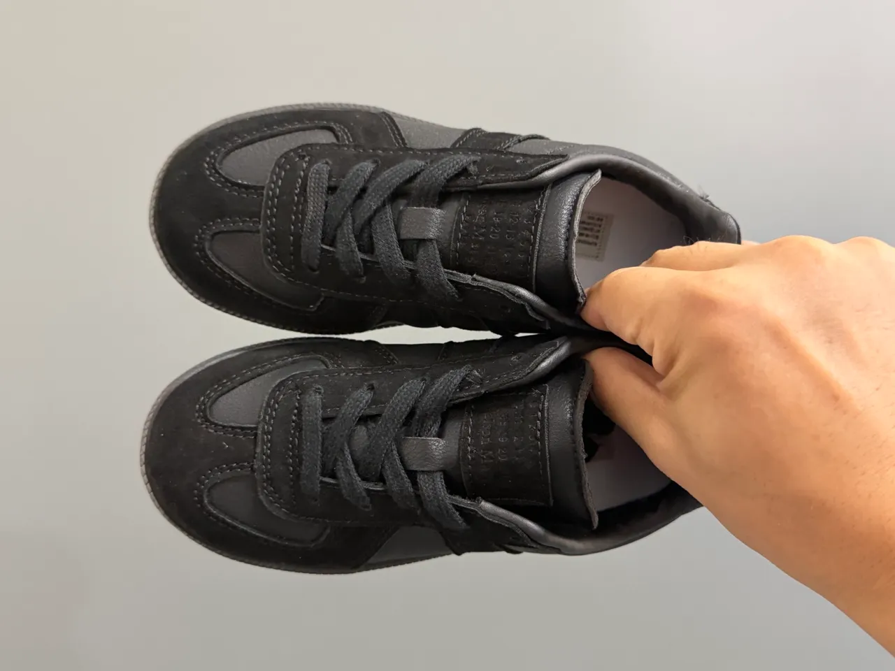 Black and White Panelled Suede Lifestyle Sneakers