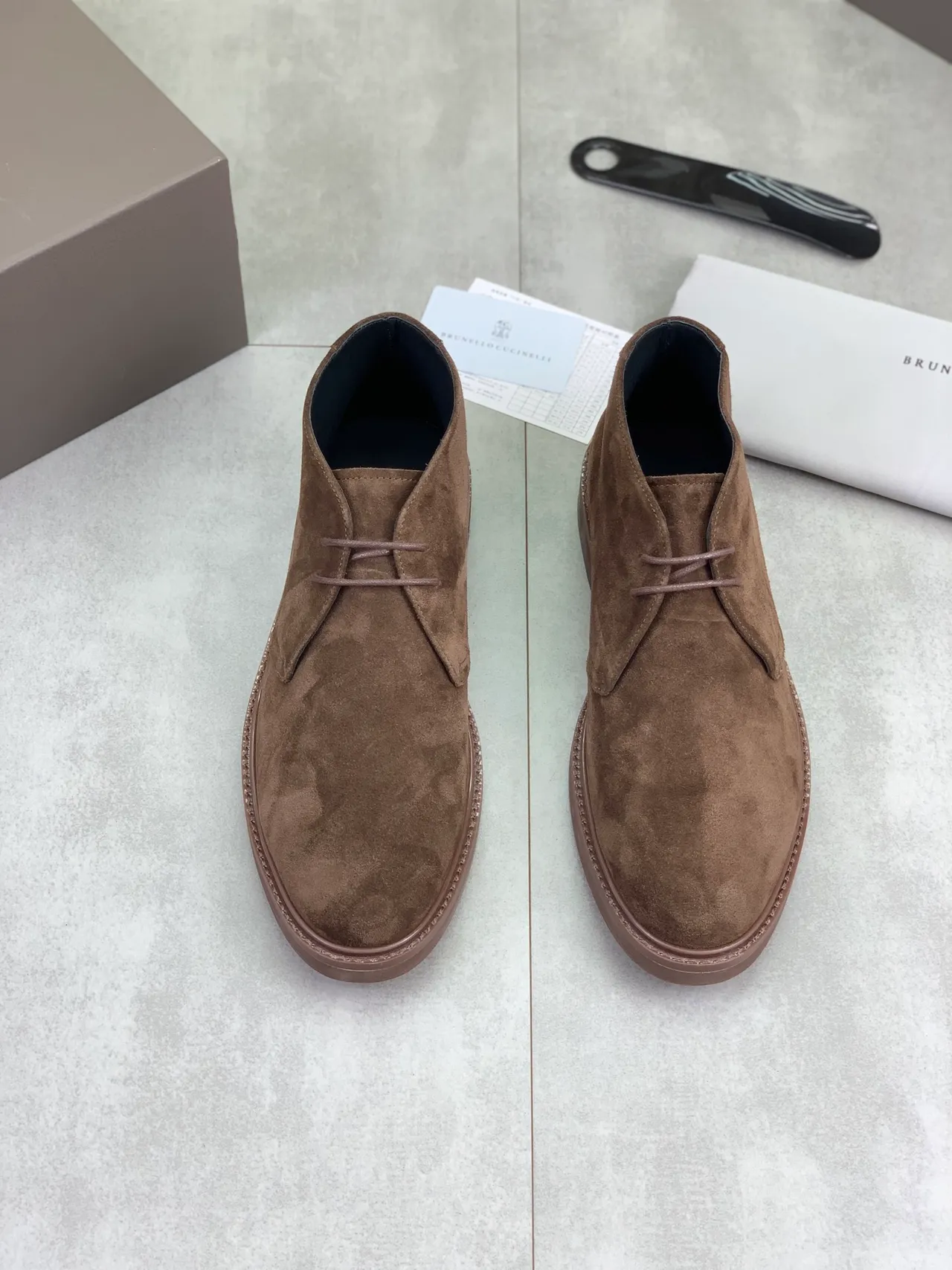 Brown Suede Chukka Ankle Boots