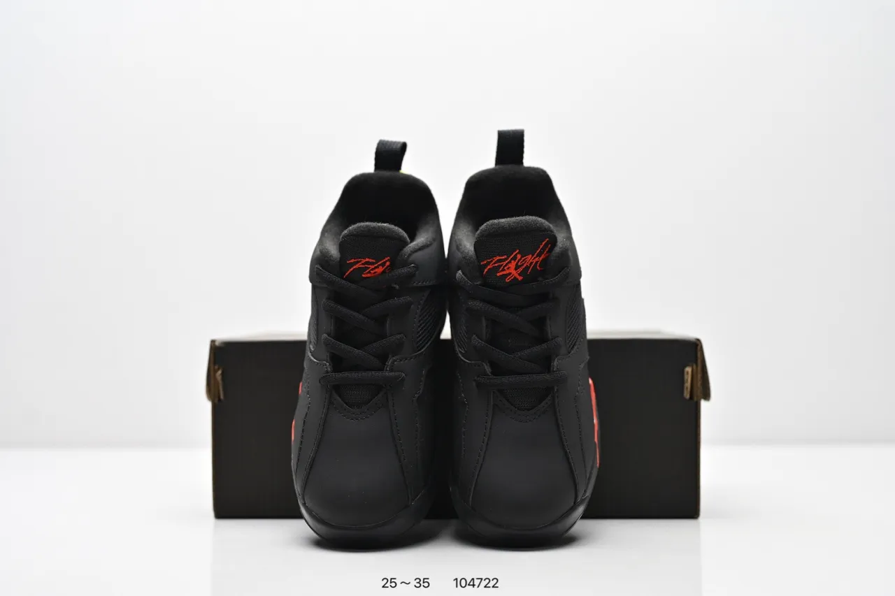 Air Jordan Black Orange Low-Top Layered Synthetic/mesh Upper Sneakers
