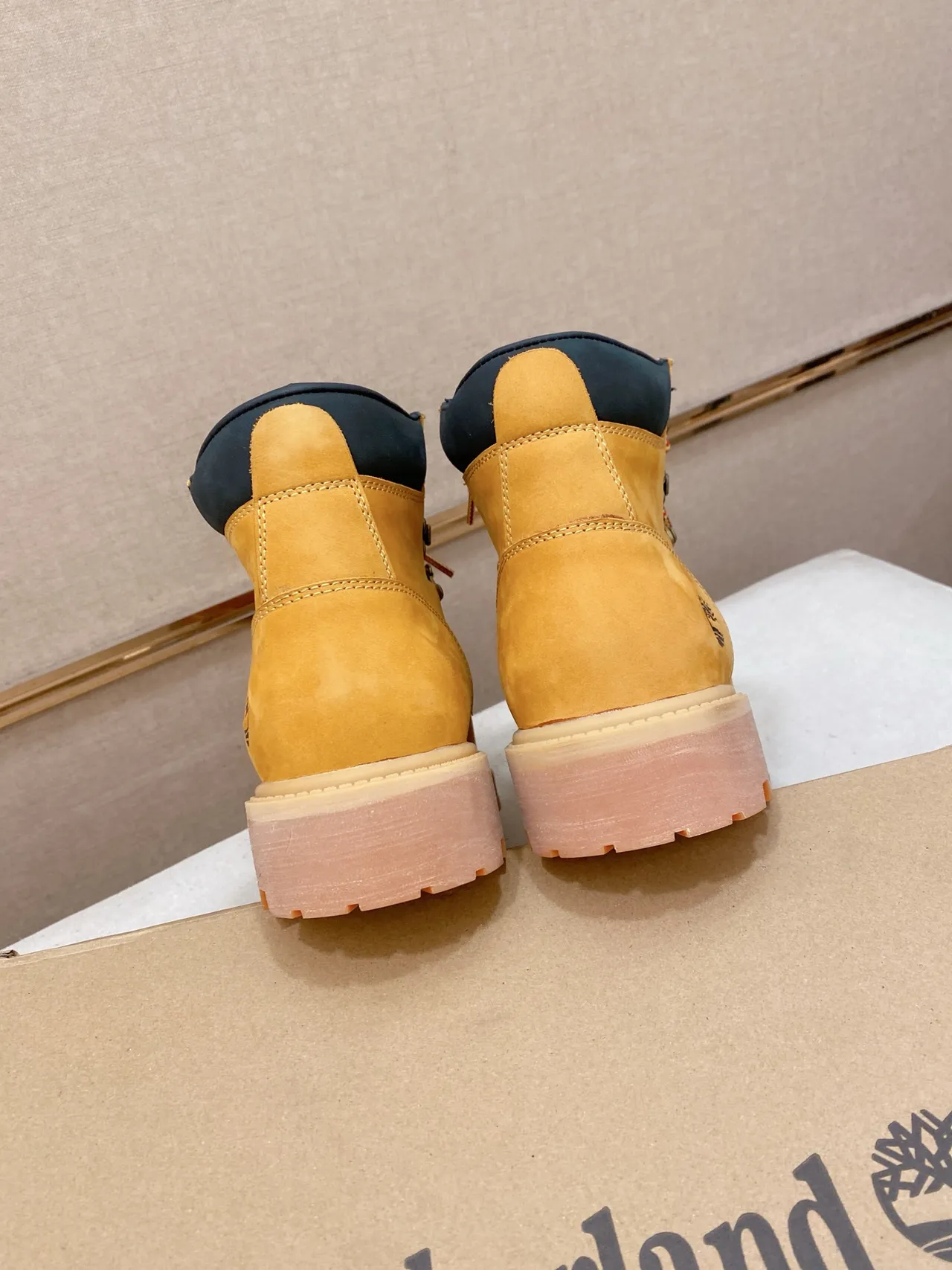 Timberland Premium 6-Inch Mustard Yellow Work Boot