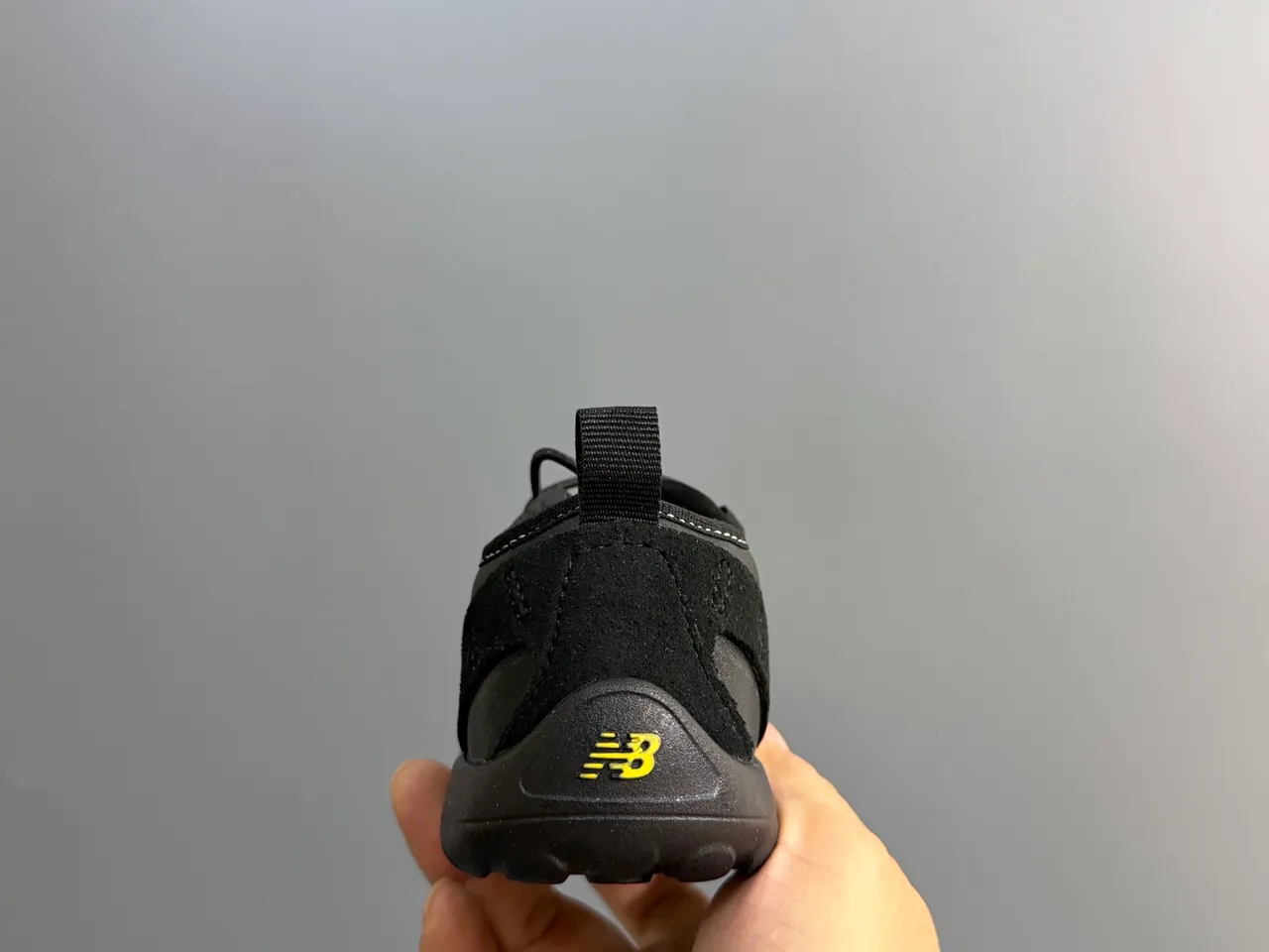 New Balance Silver Black Wide-Fit Vibram Sole Sneakers