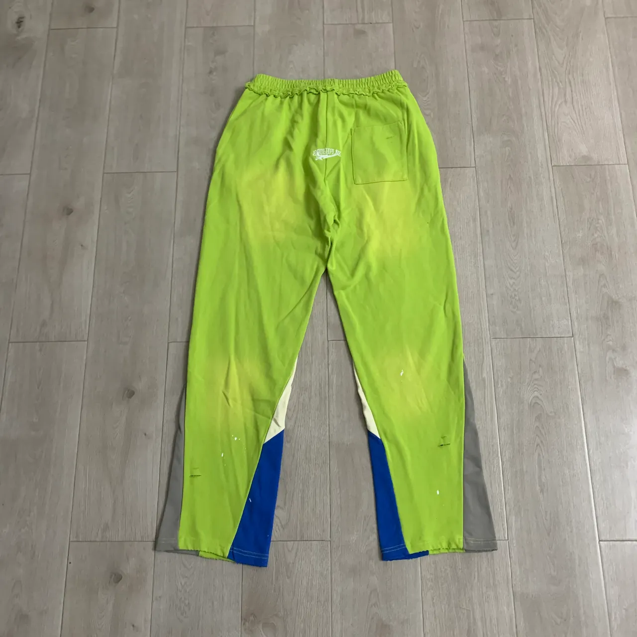 Roughplay Distressed Color-Blocked Sweatpants