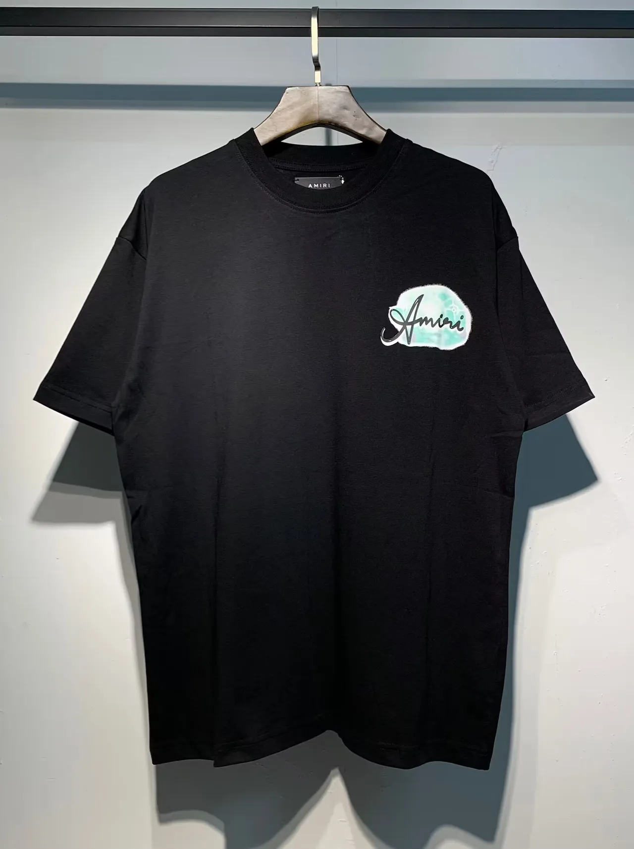 Amiri Resort Club Graphic Print Black and White T-Shirt