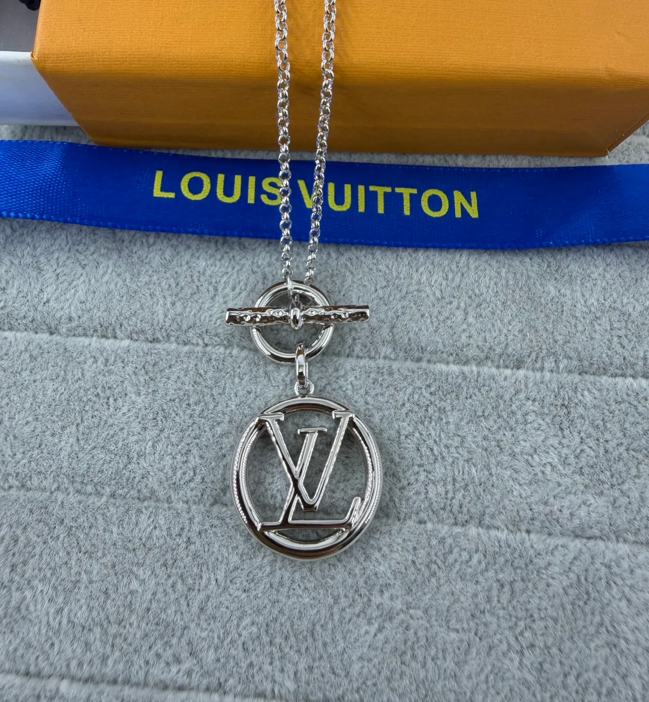 Louis Vuitton Circular LV Monogram Toggle Clasp Necklace