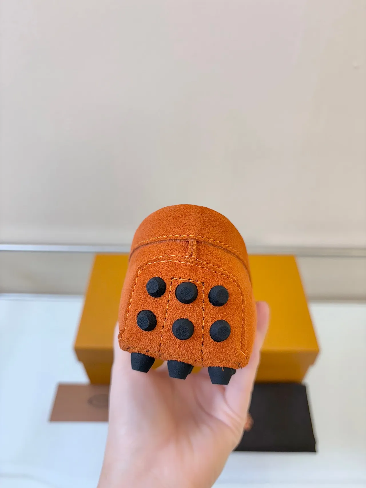 Tod's Gommino Loafer Orange Suede Horsebit Loafers