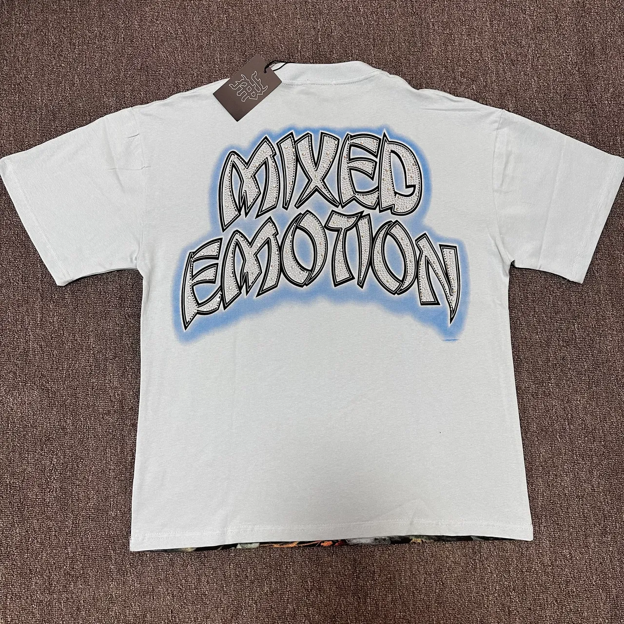 Mixed Emotion Graphic Print Crew Neck T-Shirt