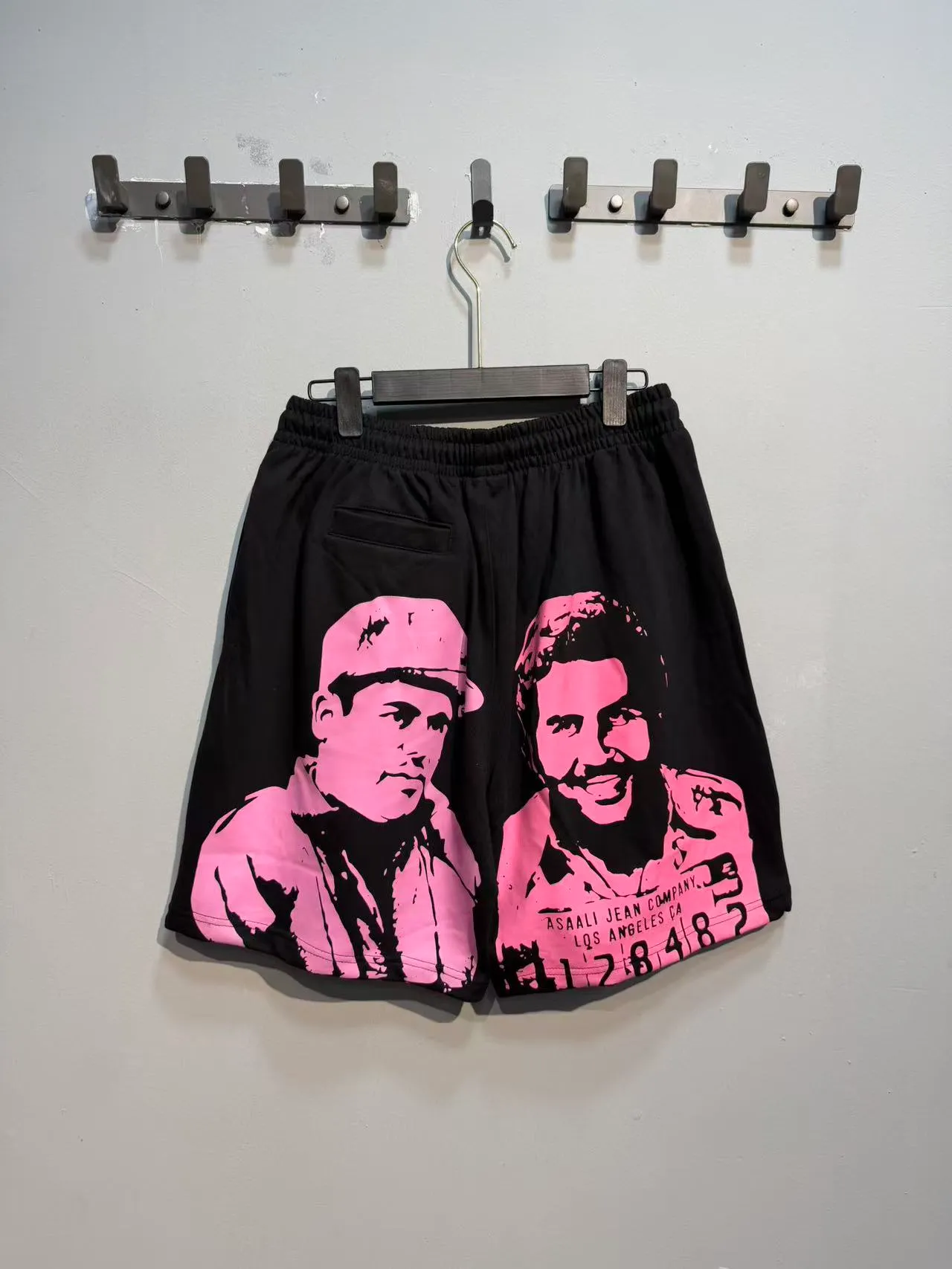 ASAALI JEAN COMPANY Graphic-Print Elastic-Waist Shorts