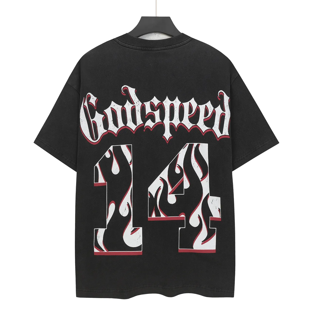 Godspeed Skeleton Baseball Graphic Oversized T-Shirt