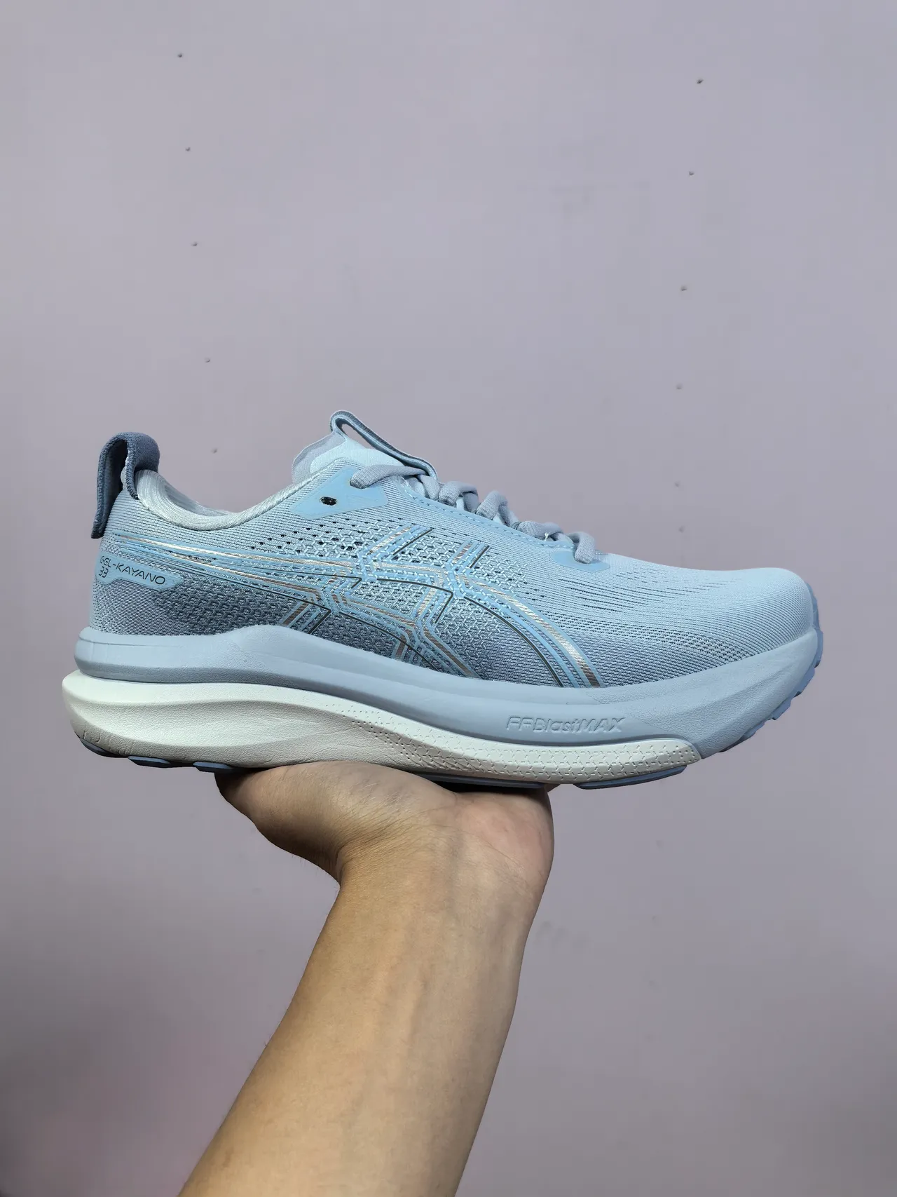 ASICS Gel-Kayano Light Blue Reflective Running Shoes