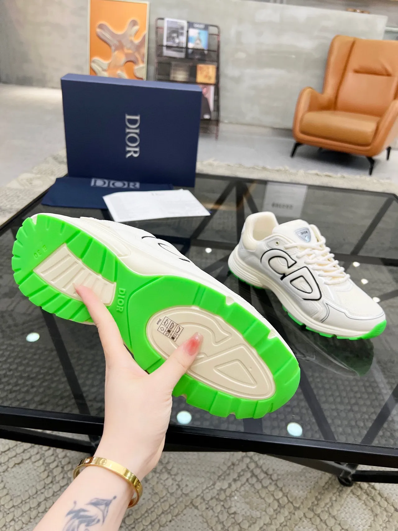Dior B23 Oversized CD Logo Chunky Sneakers