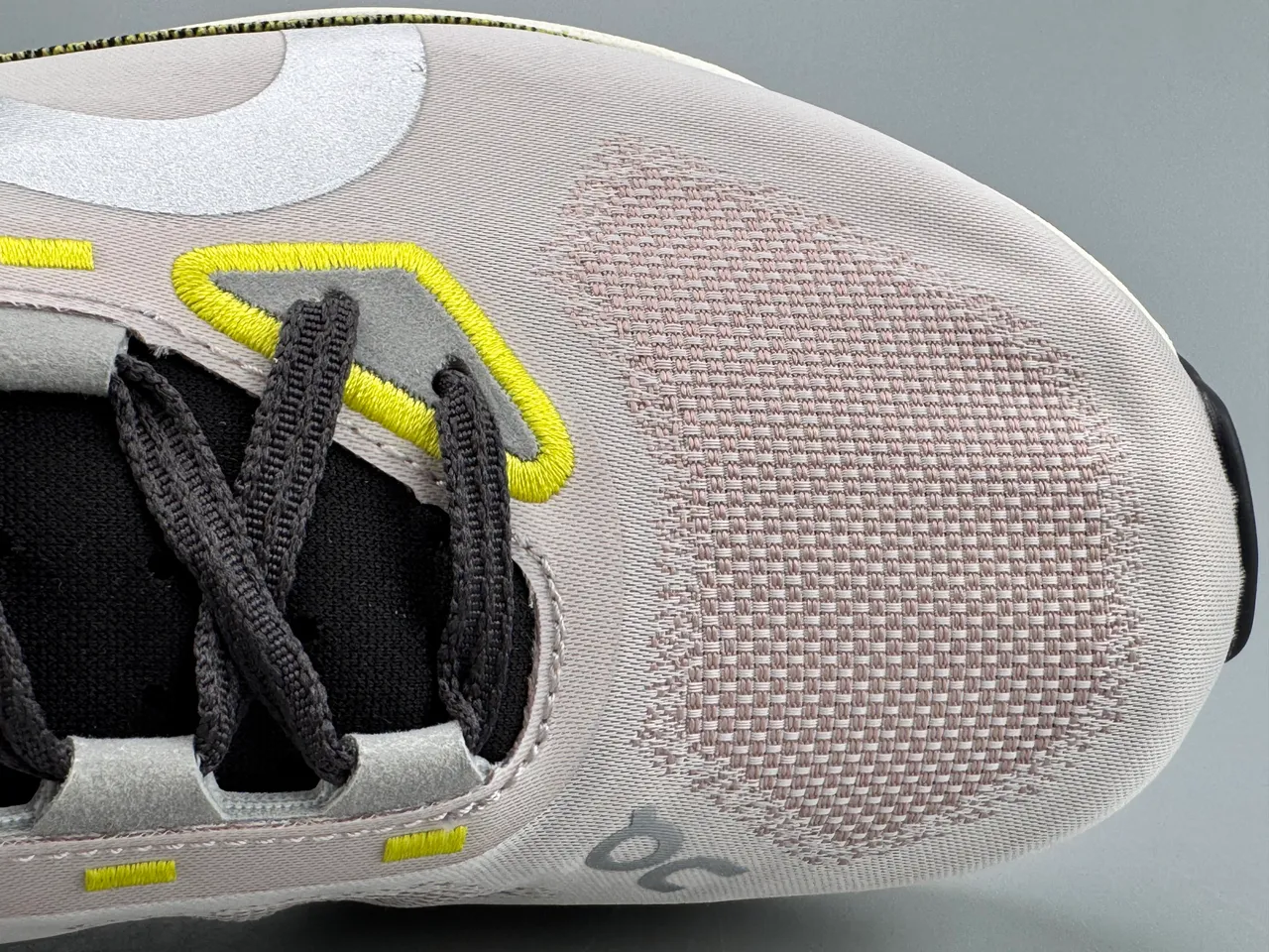 On Running Cloudmonster Pink Yellow Black Running Shoes