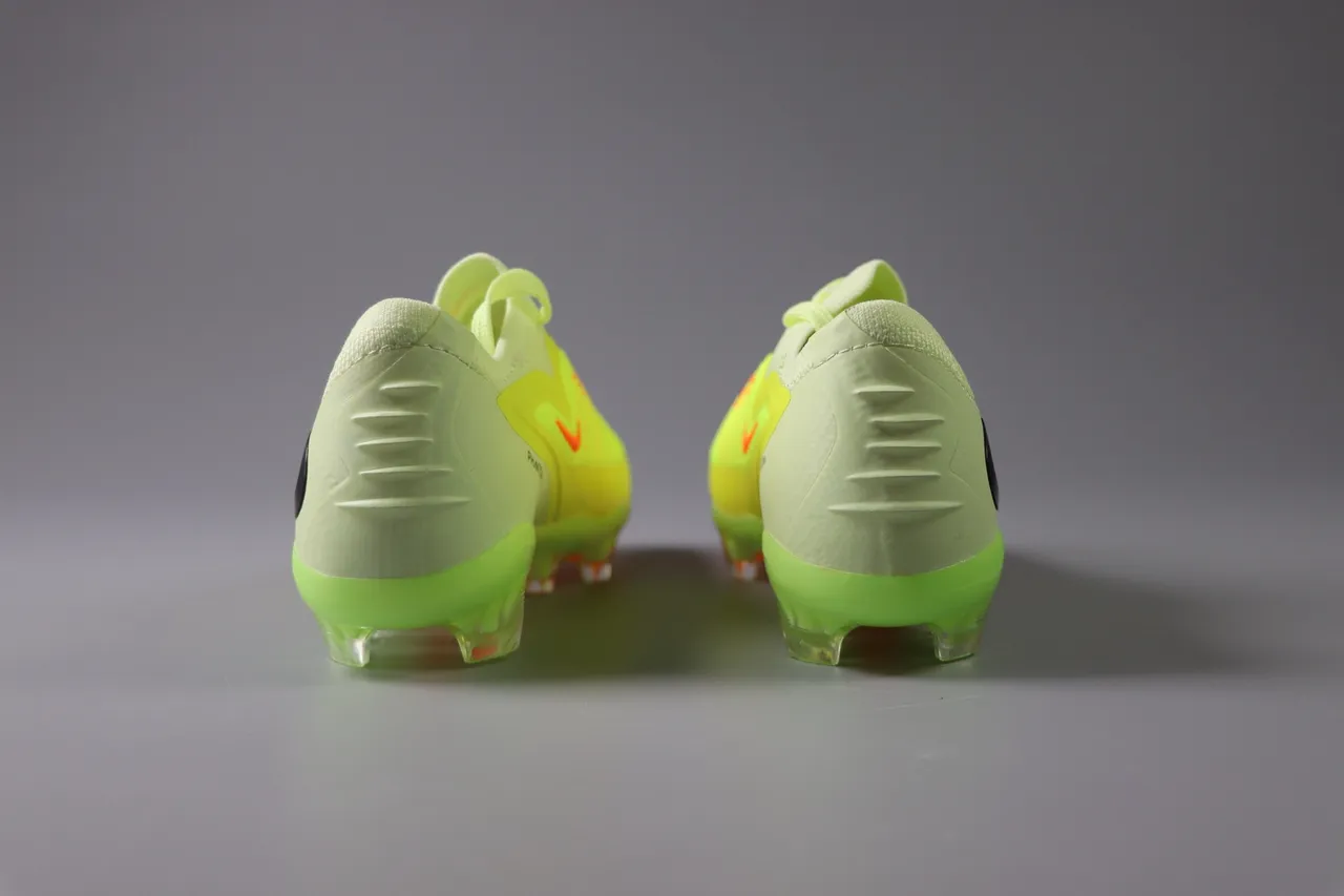 Nike Pink Green Low-Cut Synthetic Overlay Cage Artificial-Grass Soccer Shoes