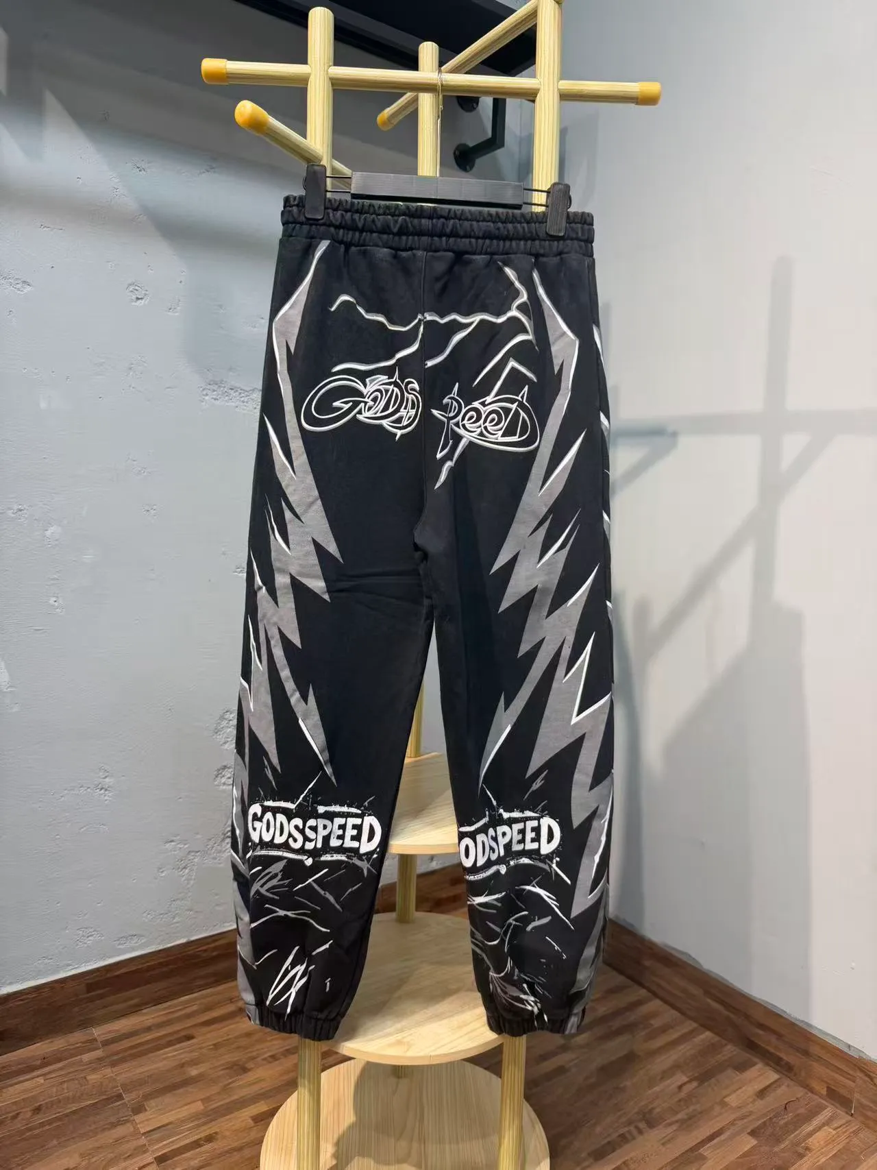 Godspeed Black Blue Graphic-Print Zip-Up Hoodie Tracksuit