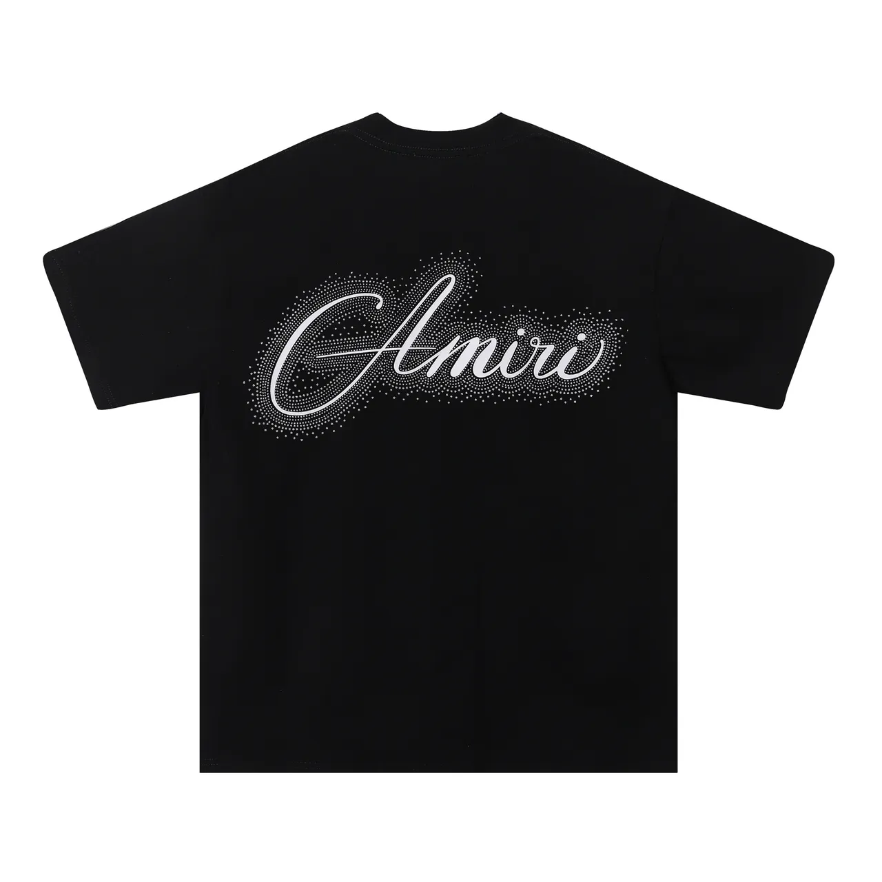 Amiri Graphic Script Dot-Matrix Logo T-Shirt