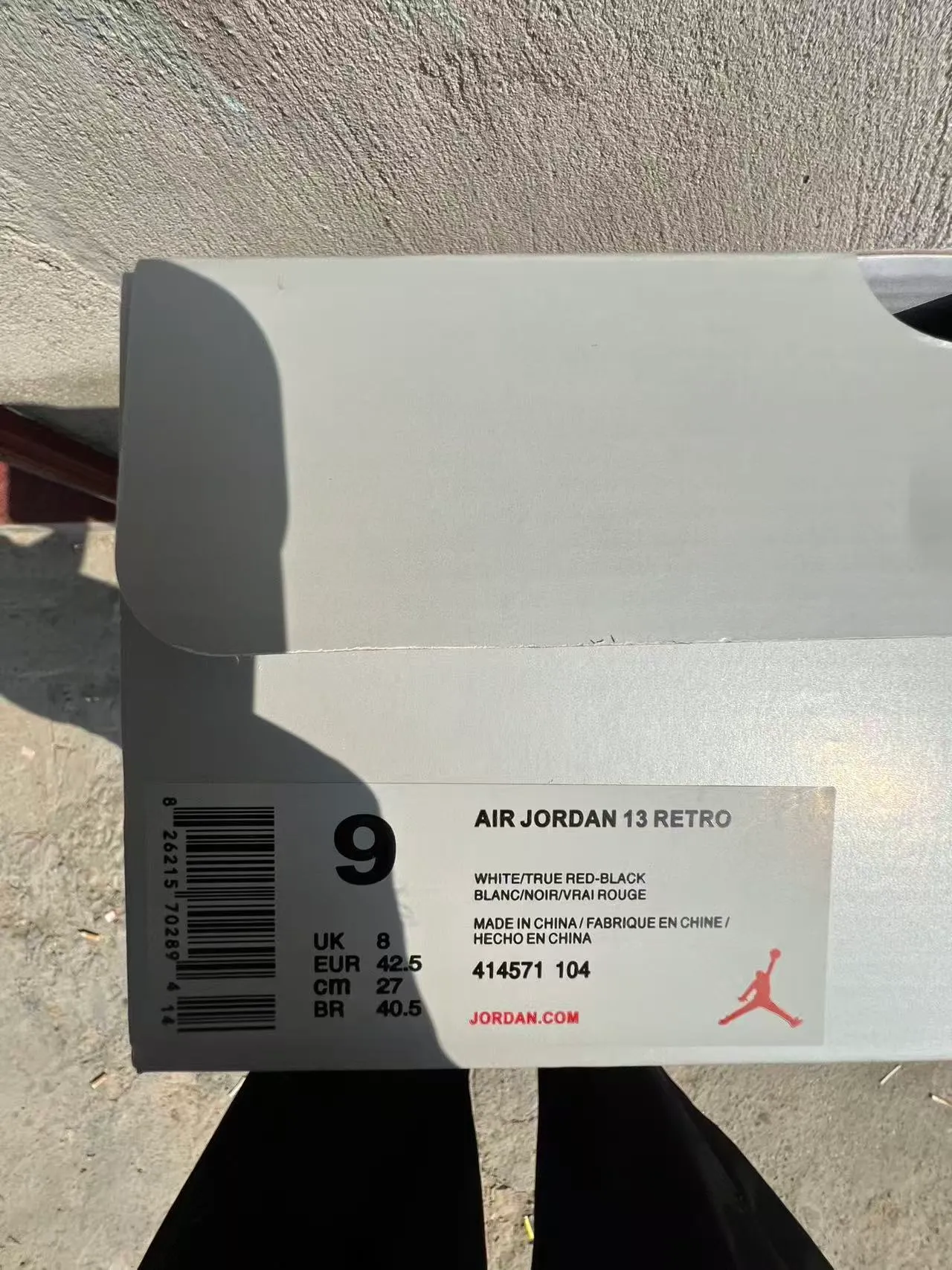 Air Jordan 13 White Black Red Basketball Shoes
