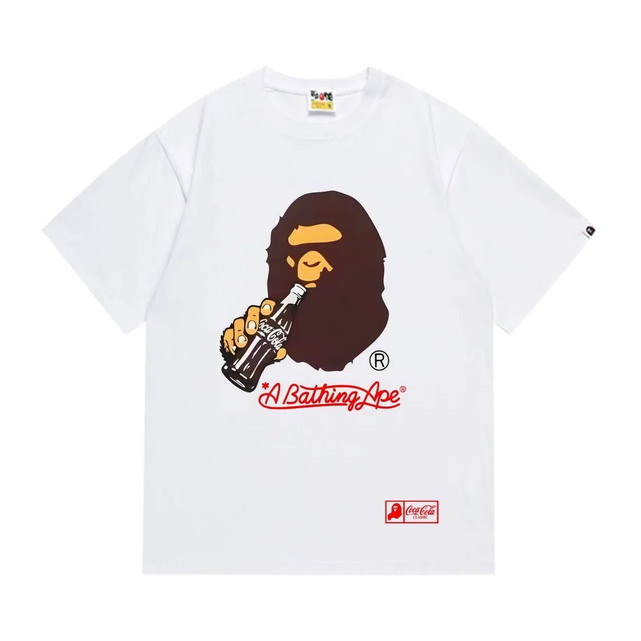 A Bathing Ape x Coca-Cola Classic Graphic Print Black T-Shirt