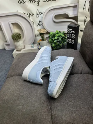 Adidas Superstar Light Blue Lifestyle Sneakers