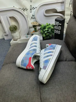 Stussy Beige Navy Low-Top Cupsole Lifestyle Sneakers