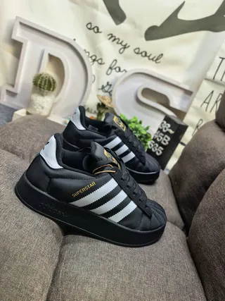 Adidas Superstar White and Black Lifestyle Sneakers