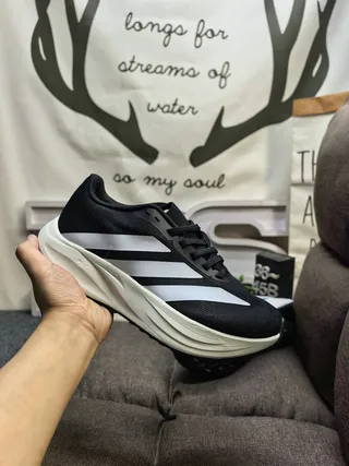 Adidas Blue Silver Engineered Mesh Upper Sculpted Dual-Density Midsole Running Shoes