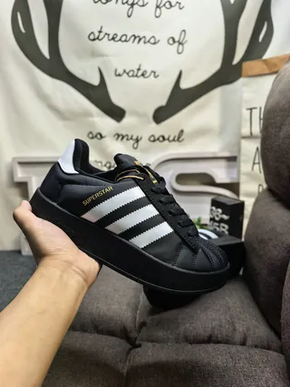 Adidas Superstar White and Black Lifestyle Sneakers