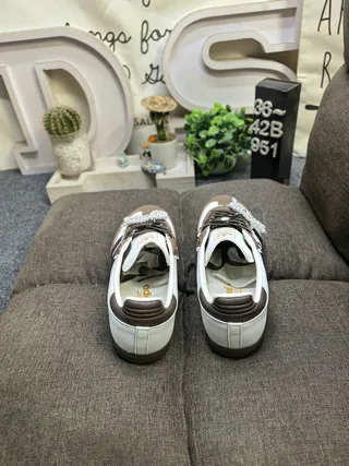 Adidas Samba White Brown Lifestyle Sneakers