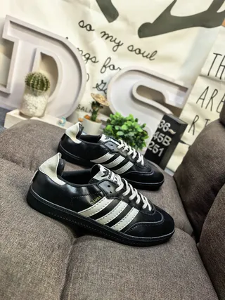 Adidas Samba Classic Black and Off-White Lifestyle Sneakers