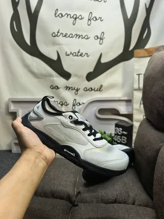 Salomon Gray White Mesh And Synthetic Overlay Upper Sculpted Wavy Midsole Lifestyle Sneakers