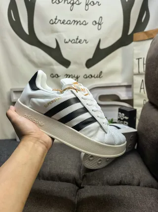 Adidas Superstar White and Black Lifestyle Sneakers