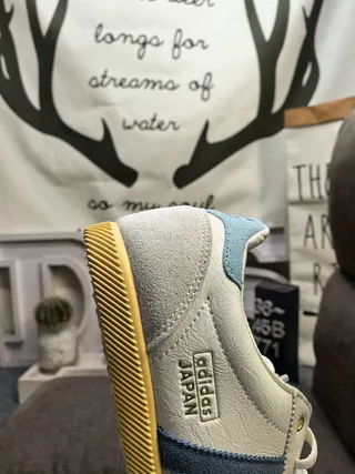 Adidas Samba Japan Off-White and Blue Lifestyle Sneakers