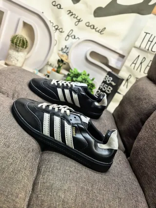 Adidas Samba Classic Black and Off-White Lifestyle Sneakers