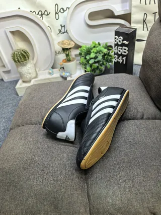 Adidas White Gray Low-Top Quilted Toe Cap Sneakers
