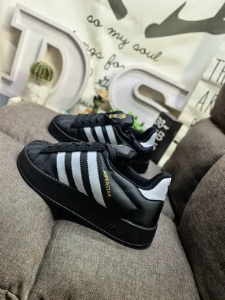 Adidas Superstar White and Black Lifestyle Sneakers