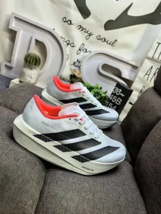 Adidas Adizero Evo SL 2 White Black Red Running Shoes