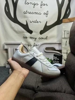 Adidas Spezial White and Beige Leather-Suede Lifestyle Sneakers