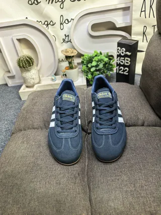 Adidas Spezial Navy Blue and White Suede Lifestyle Sneakers