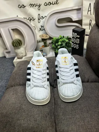 Adidas Superstar White and Black Lifestyle Sneakers