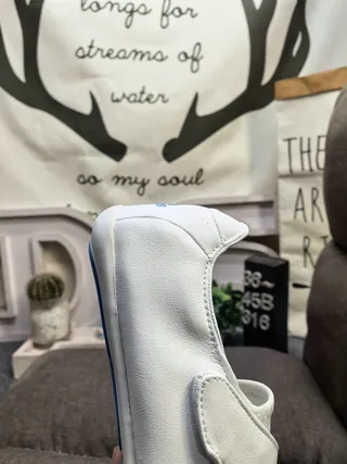 Adidas Slip-On Three-Stripe White and Blue Lifestyle Sneakers
