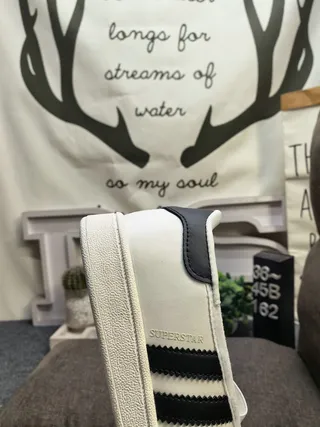 Adidas White Three-Stripe Bow Strap Mary Jane Shoes