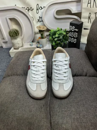 Adidas Spezial White and Beige Leather-Suede Lifestyle Sneakers